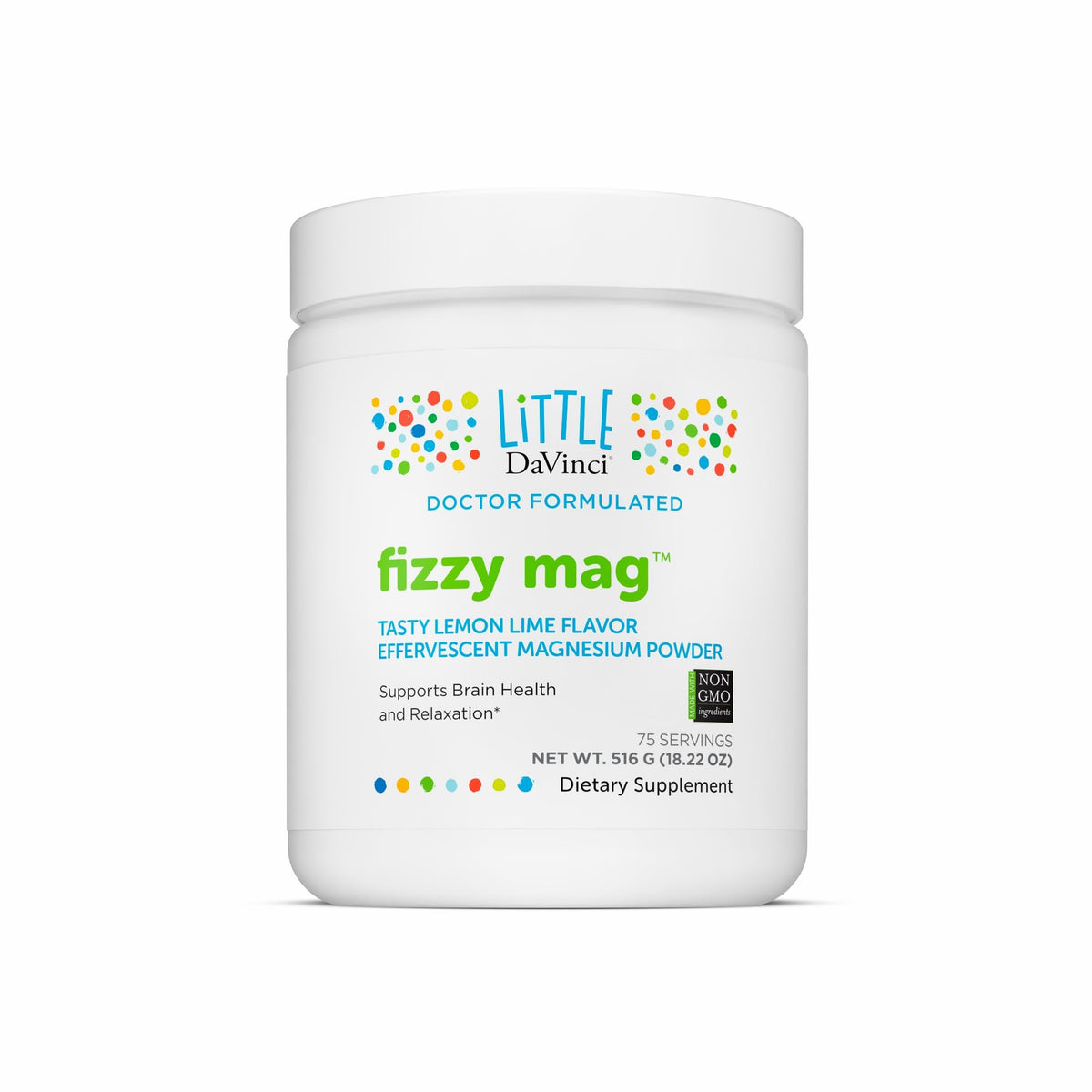 Little DaVinci Fizzy Mag Lemon Lime Powder - 75 Servings