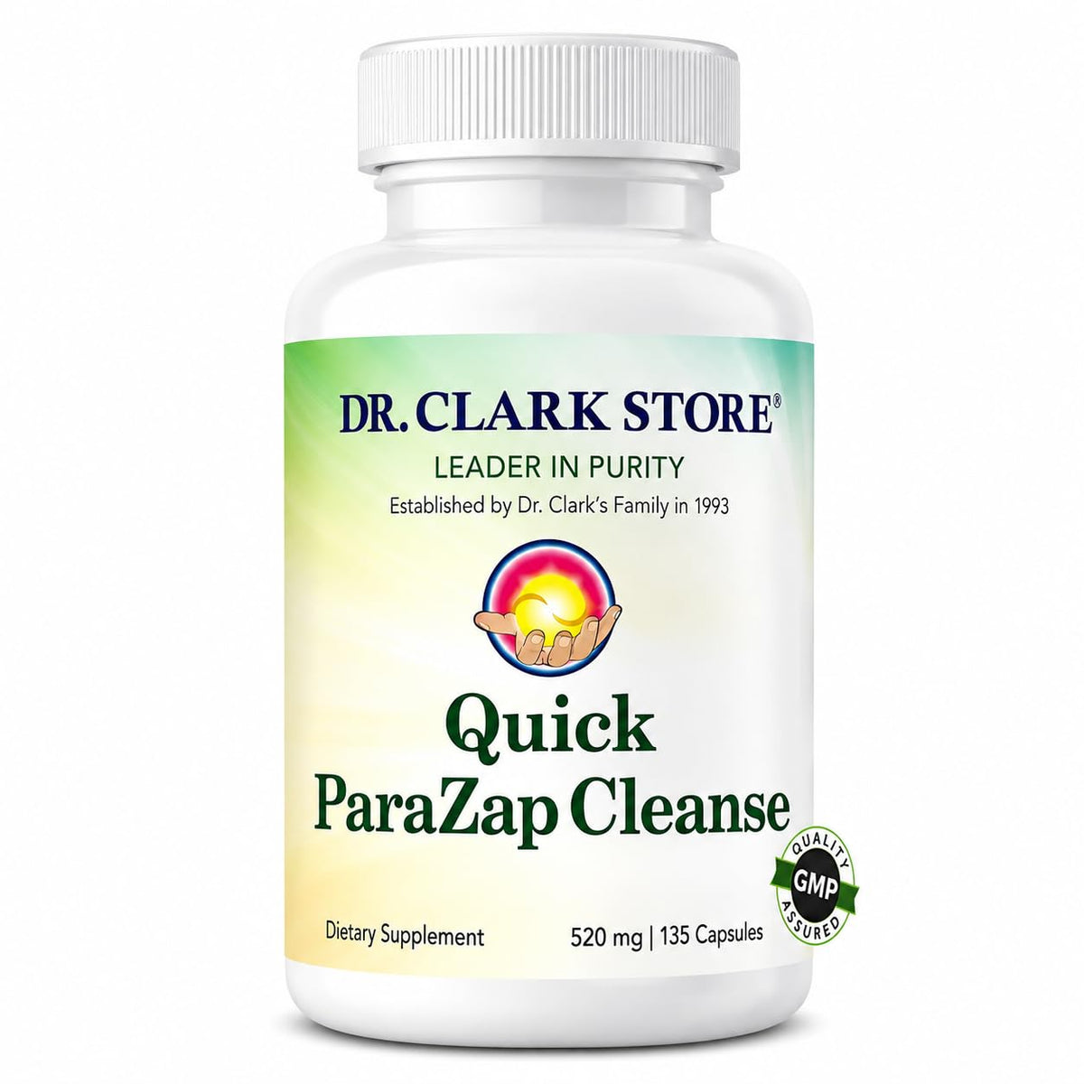 Dr Clark Quick Para-Zap Cleanse Supplement 520mg - 135 Capsules