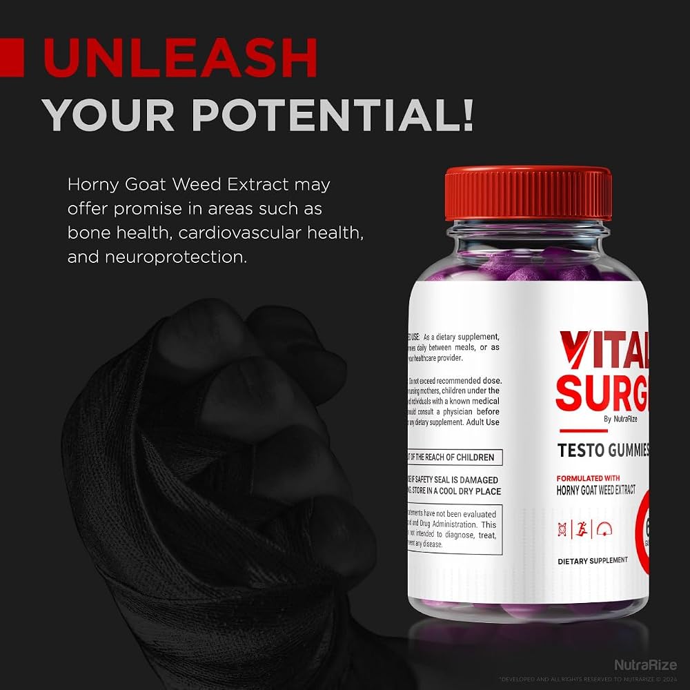 NutraRize Vital Surge Testo Gummies for Men - 180 Gummies - image 5