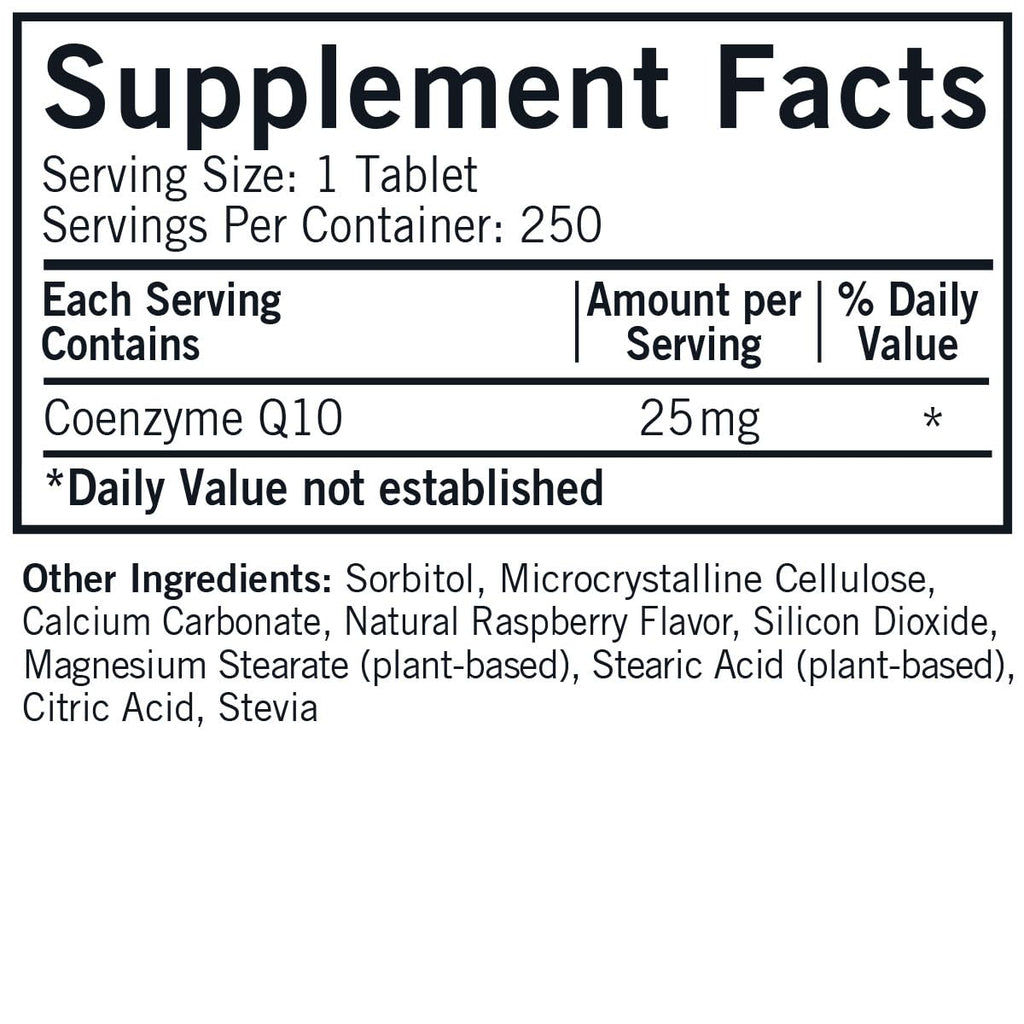 Kirkman CoQ10 Kids Chewable 25 mg - 250 Tablets - image 2