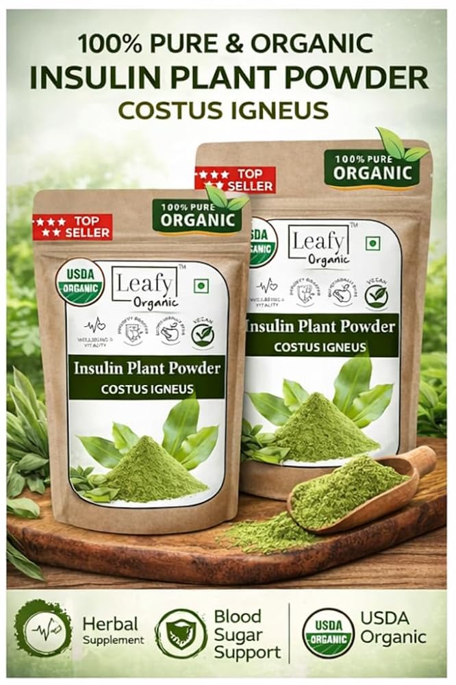 Leafy Organic Insulin Plant Powder (Costus Igneus) - 100g - image 2