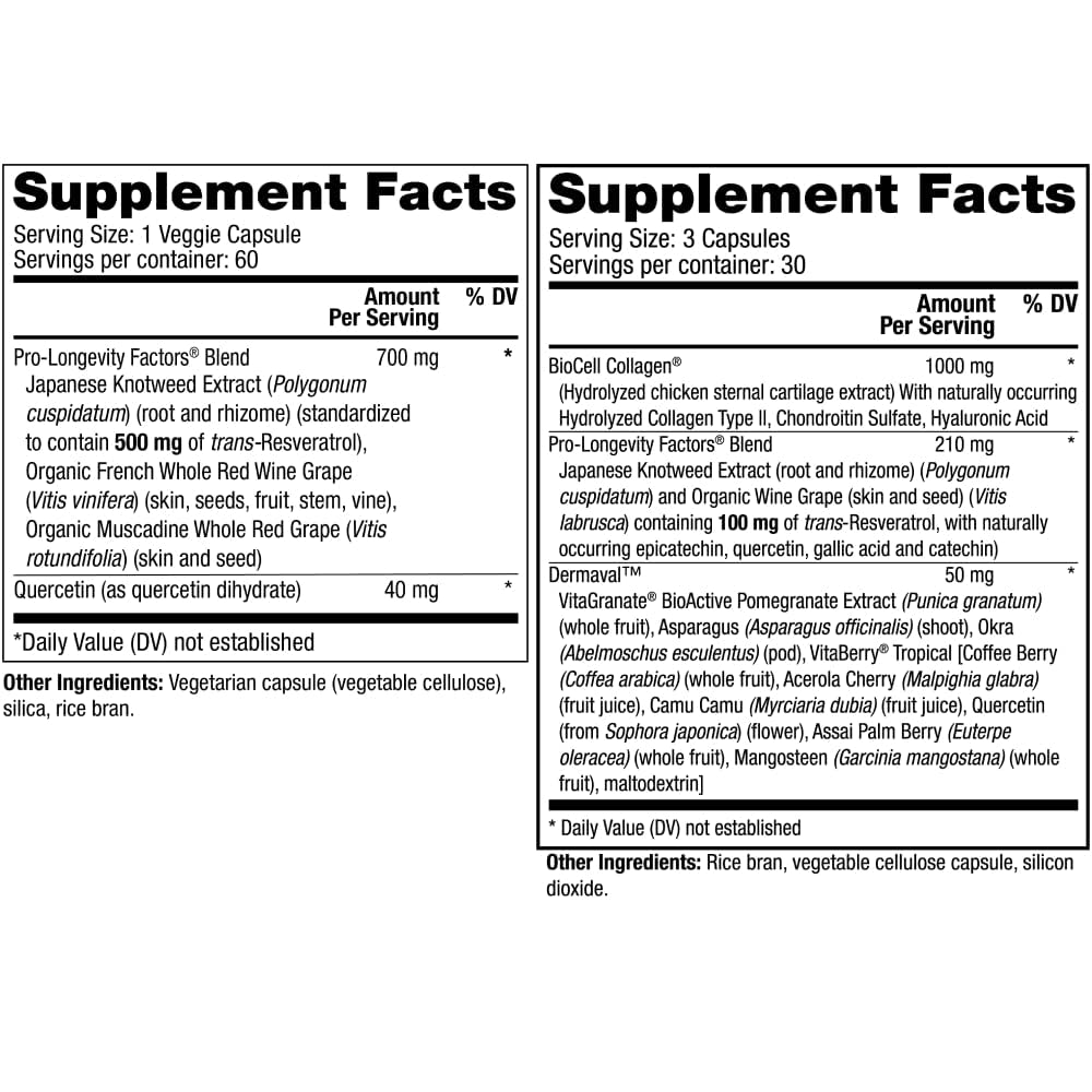 Reserveage Nutrition Resveratrol & Collagen Booster Capsules - image 2