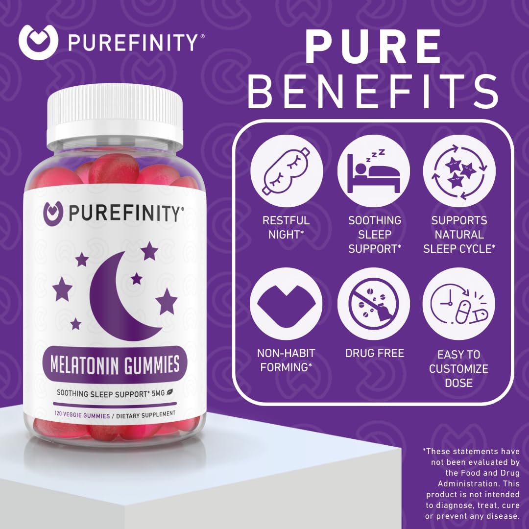 PUREFINITY Kids Melatonin Gummies 5mg - 120 Gummies - image 3