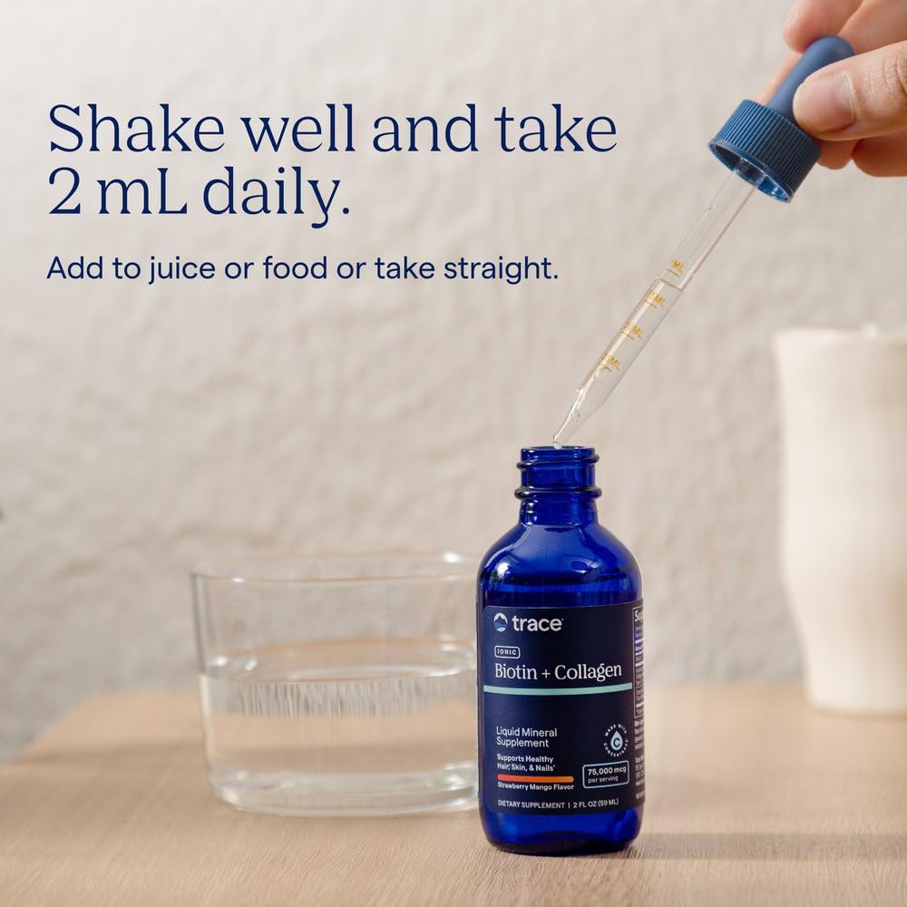 Trace Minerals Ionic Biotin + Collagen Supplement - 2 fl oz - image 4