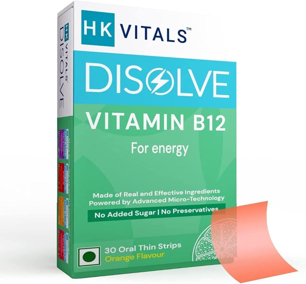 SENTA HealthKart HK Vitals Vitamin B12 for Energy - 30 Strips