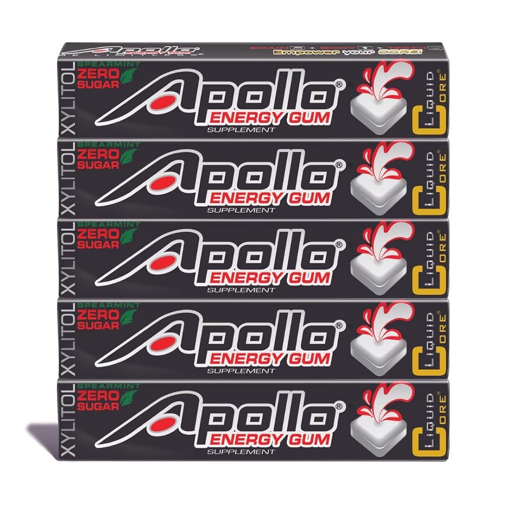 Liquid Core Apollo Energy Gum 80mg Caffeine - 25 Pieces