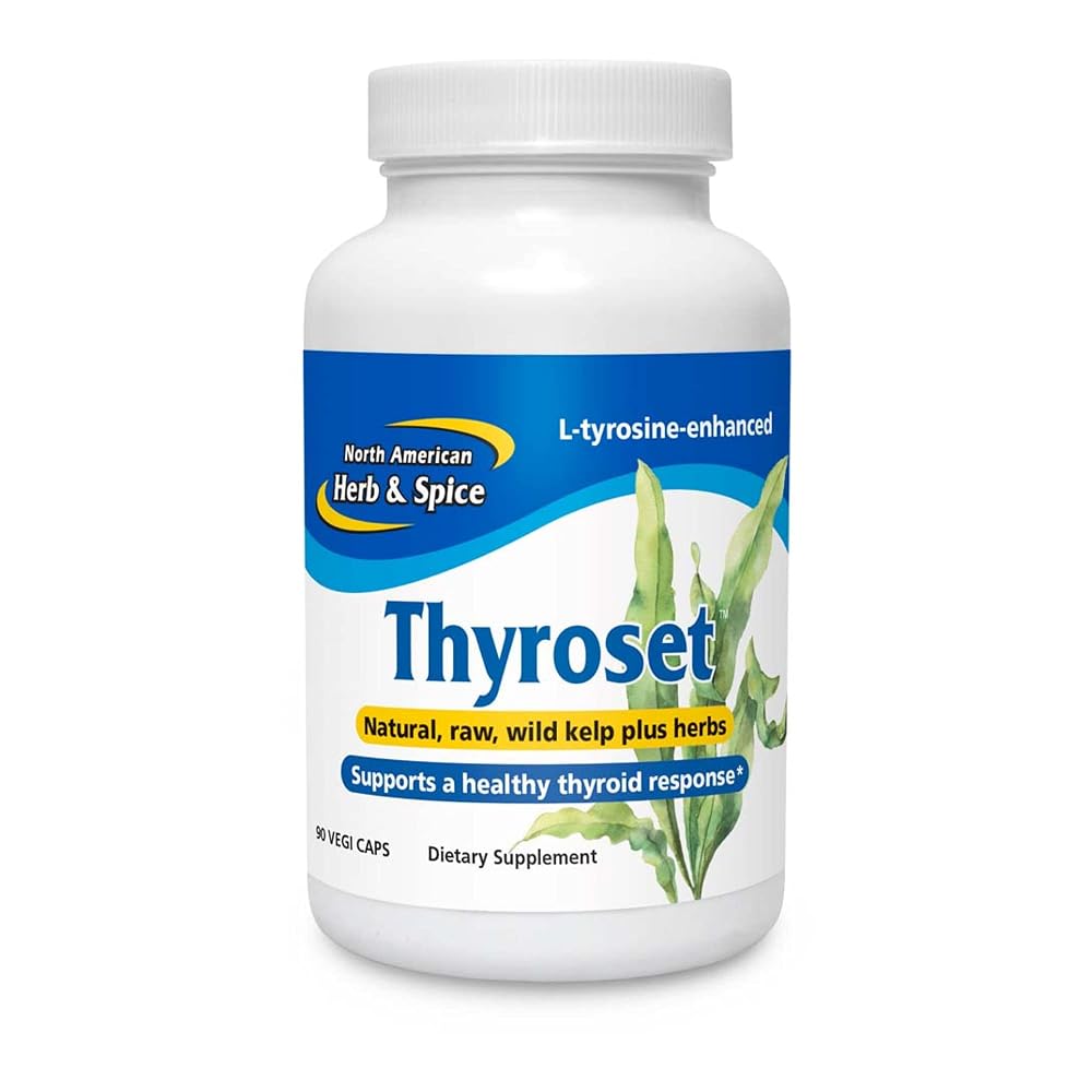 NORTH AMERICAN HERB & SPICE Thyroset Thyroid Support - 90 Capsules