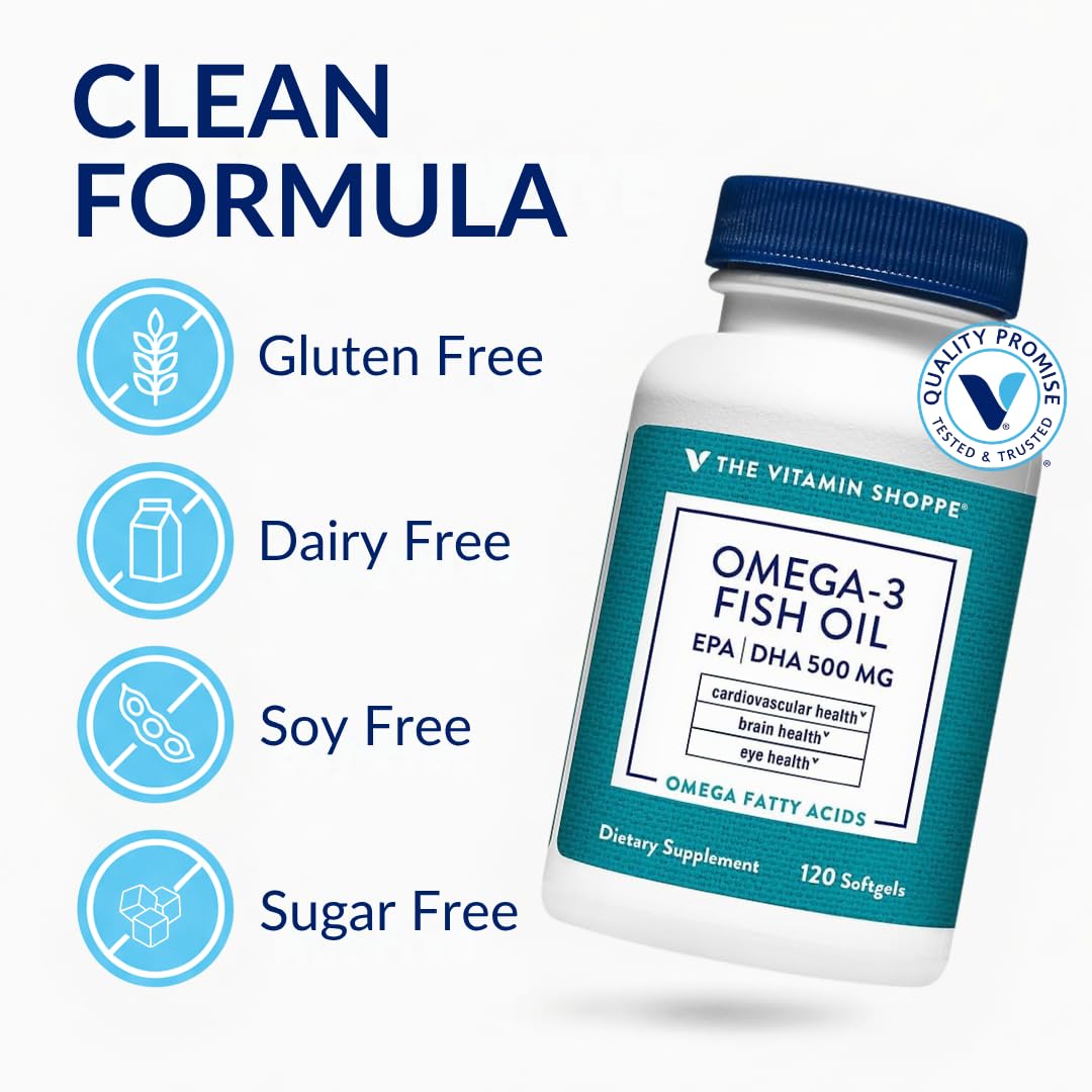 The Vitamin Shoppe Omega 3 Fish Oil 1000mg
