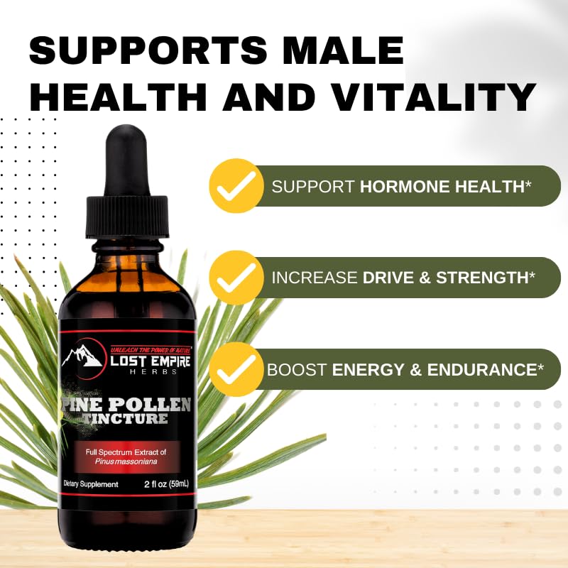 Lost Empire Herbs Pine Pollen Tincture Liquid Extract - 2 Fl Oz - image 2