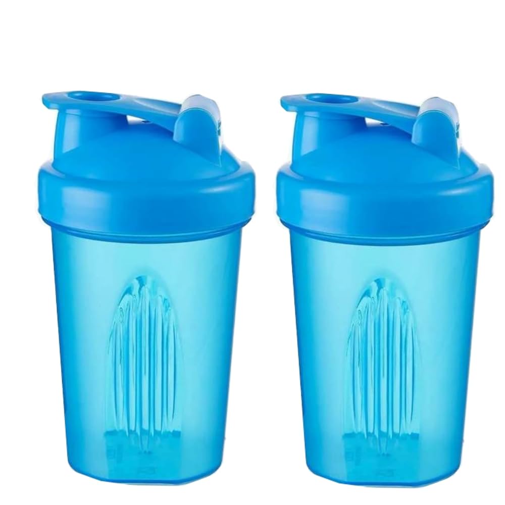 CHNLML Protein Shaker Bottle 400ML Leak-Proof - 2 Pack