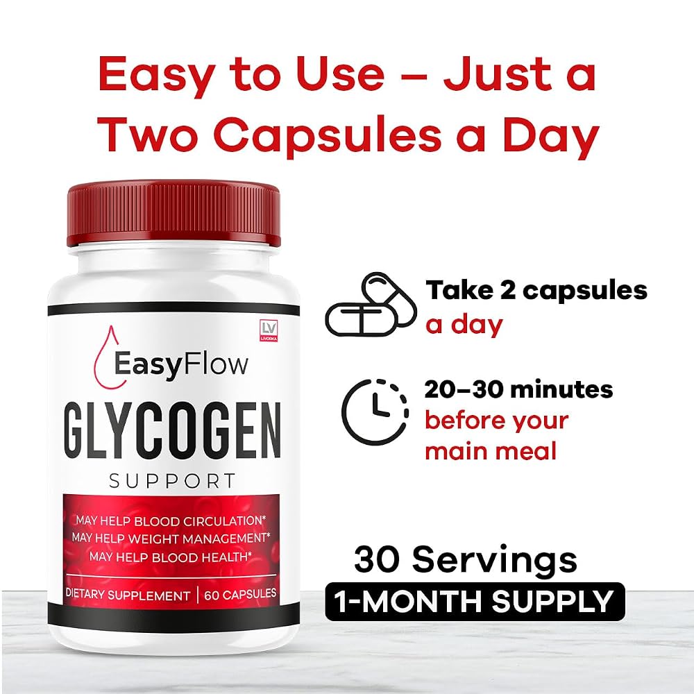 LIVORKA Easy Flow Glycogen Support - 300 Capsules - image 4