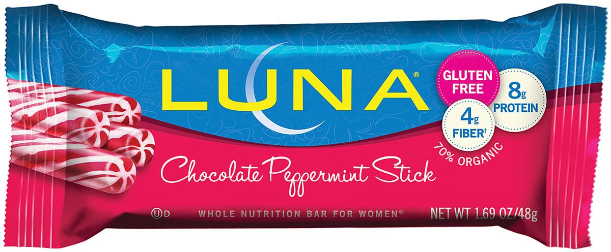 Luna Organic Chocolate Peppermint Nutrition Bar - 15 Bars