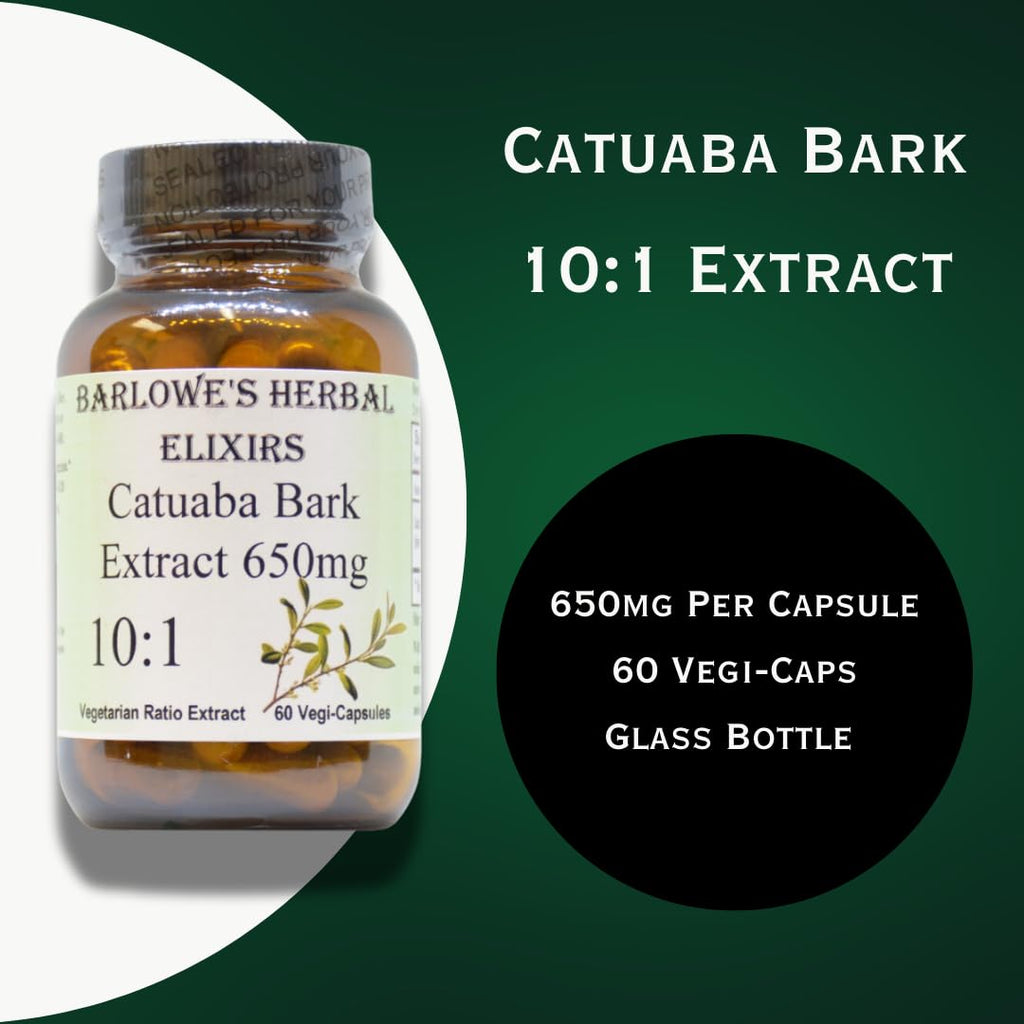 Barlowe's Herbal Elixirs Catuaba 10:1 Extract 650mg - 60 Capsules - image 3