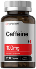 Horbäach Caffeine Pills 100mg - 250 Tablets