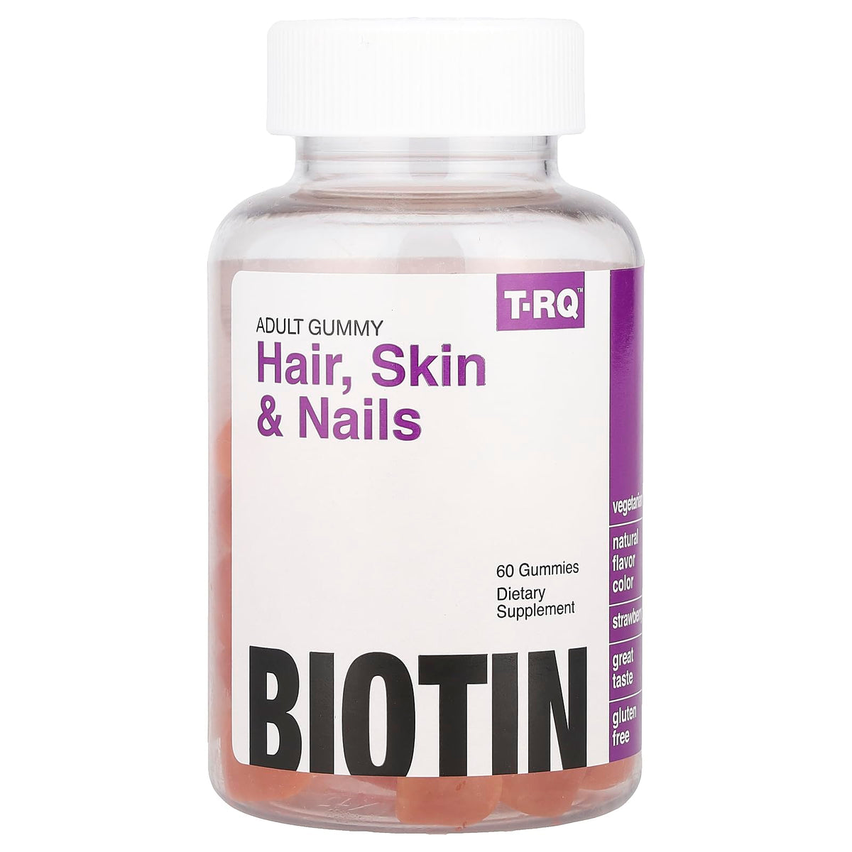T.RQ Hair, Skin & Nails Gummy Supplement - 60 Gummies