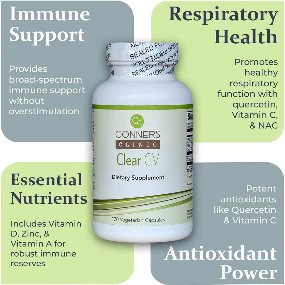 Conners Clinic Clear CV Immune Support - 120 Capsules - image 4