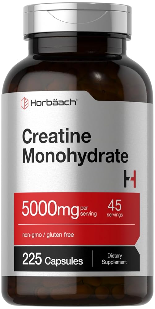 Horbäach Creatine Monohydrate 5g - 225 Capsules