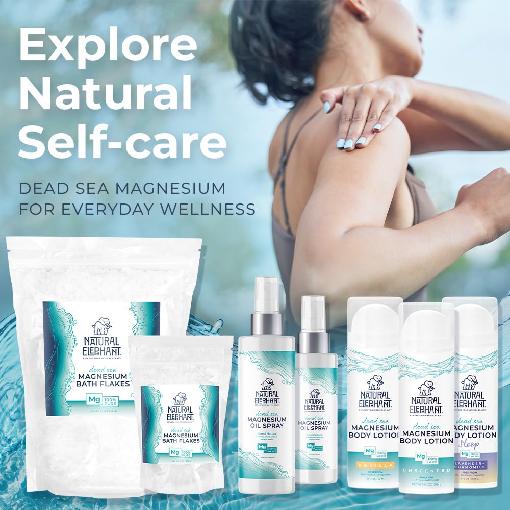 Natural Elephant Dead Sea Magnesium Oil Spray for Topical Use