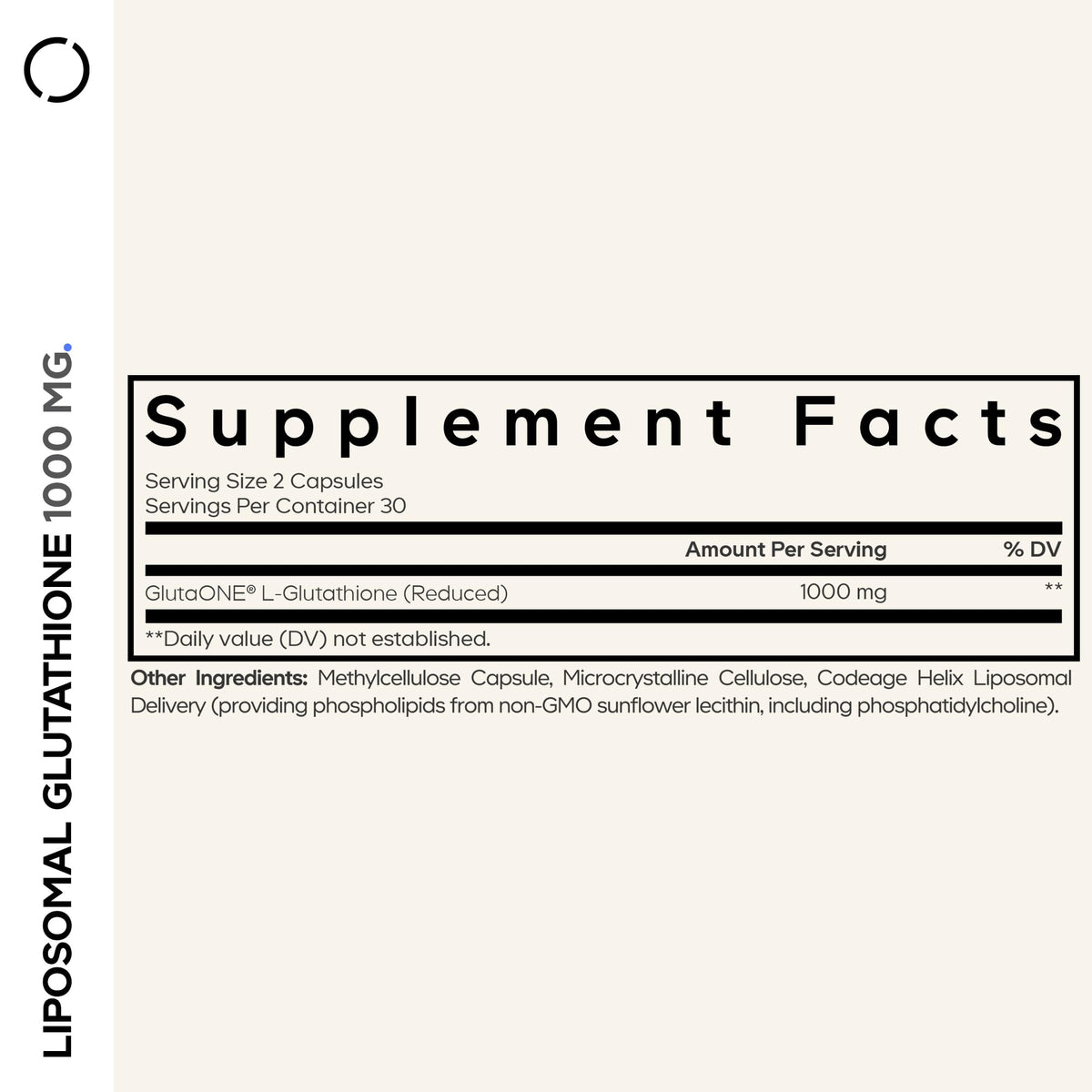 Codeage Liposomal Glutathione 1000mg - 60 Capsules - image 2