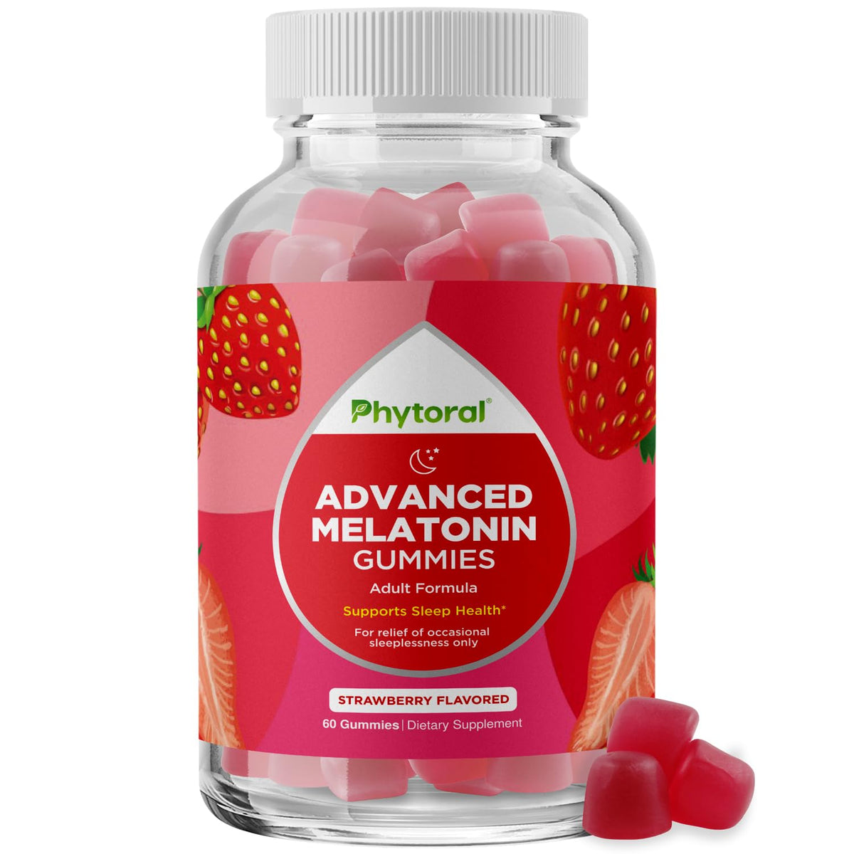 Phytoral Melatonin Gummies 5mg for Deep Sleep - 60 Count