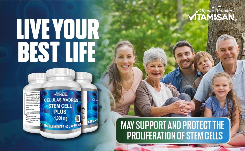 VITAMISAN Stem Cell Plus Capsules - 600 Count - image 5
