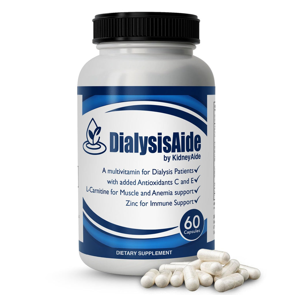 KidneyAide Renal Replacement Therapy Multivitamin - 60 Capsules