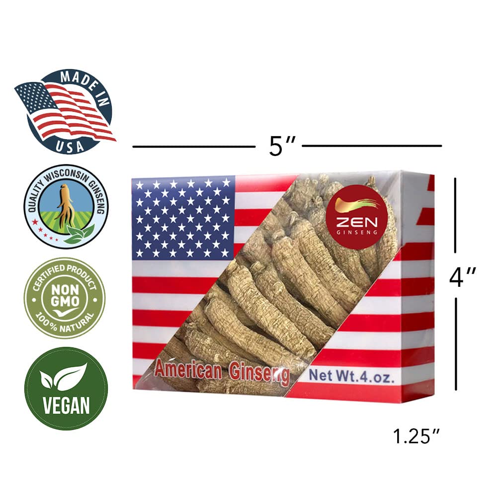 Zen Ginseng 2 Boxes of Hand Selected American Ginseng Root-Small Tail