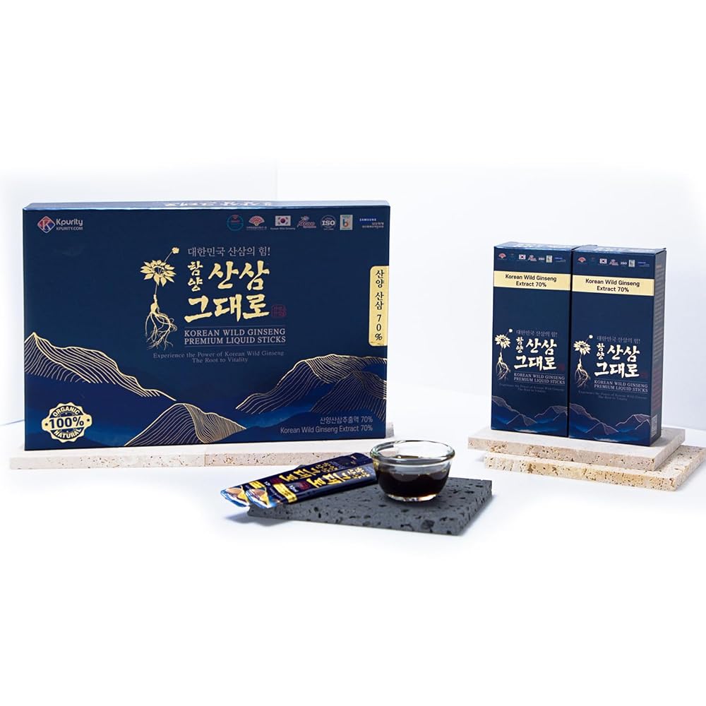 KPurity Korean Wild Ginseng 70% Liquid Sticks - 30 Sticks