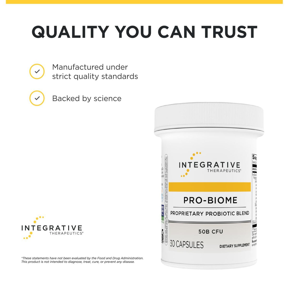 Integrative Therapeutics Pro-Biome Probiotic Blend - 30 Capsules - image 6