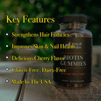 Pete & Pedro Biotin Gummies for Hair, Skin, Nails - 60 Count - image 2