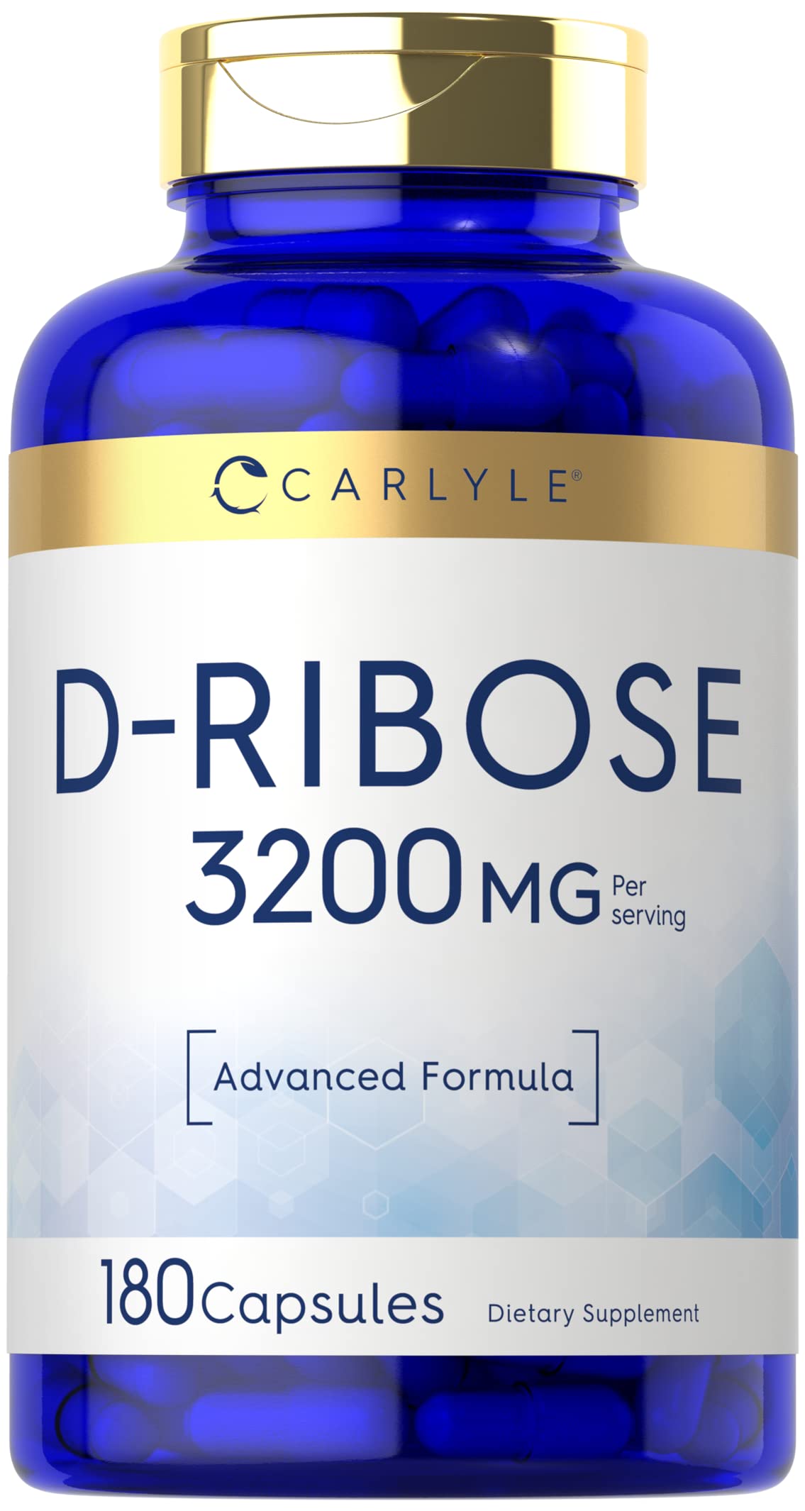 Carlyle D-Ribose Capsules 3200mg - 180 Capsules