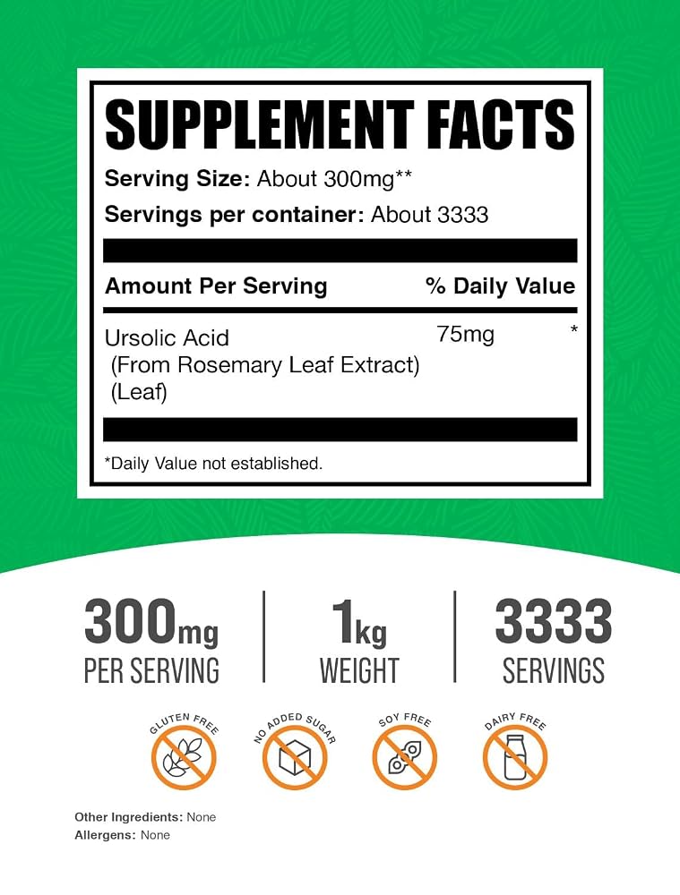 BulkSupplements.com Ursolic Acid Powder