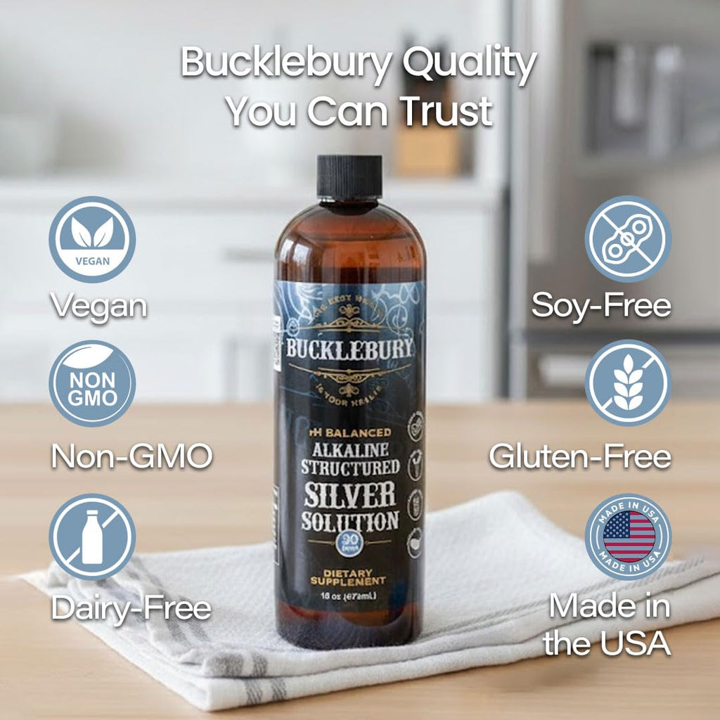 Bucklebury Silver Solution Liquid 30ppm Colloidal Silver - 16 Fl Oz - image 2