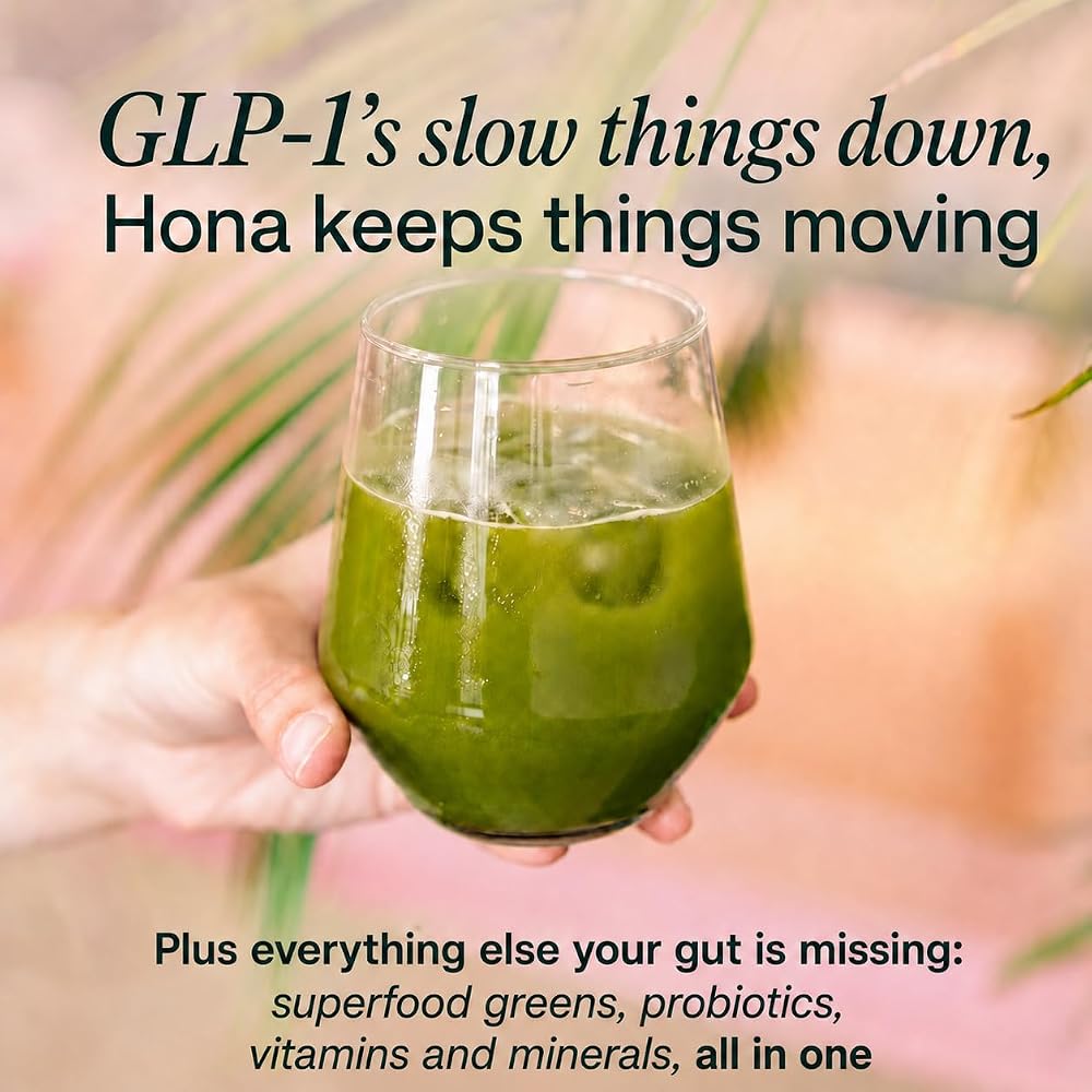 Hona Fiber + Greens, Gut & Superfood Blend, Greens Powder