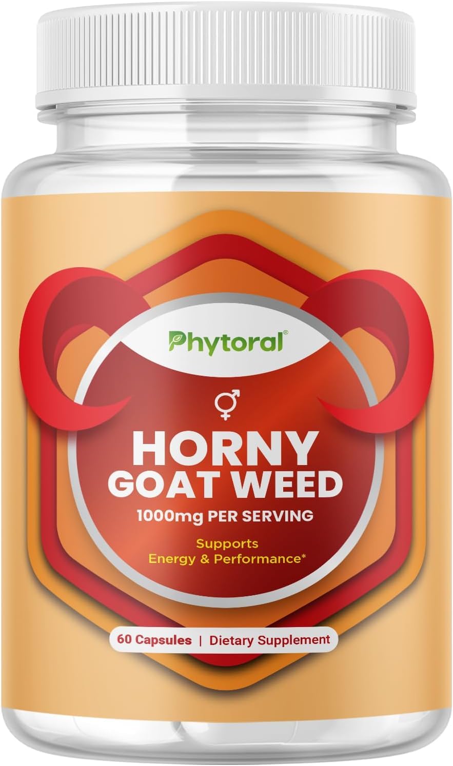 Phytoral Horny Goat Weed Extract with Maca & Tongkat Ali - 60 Capsules