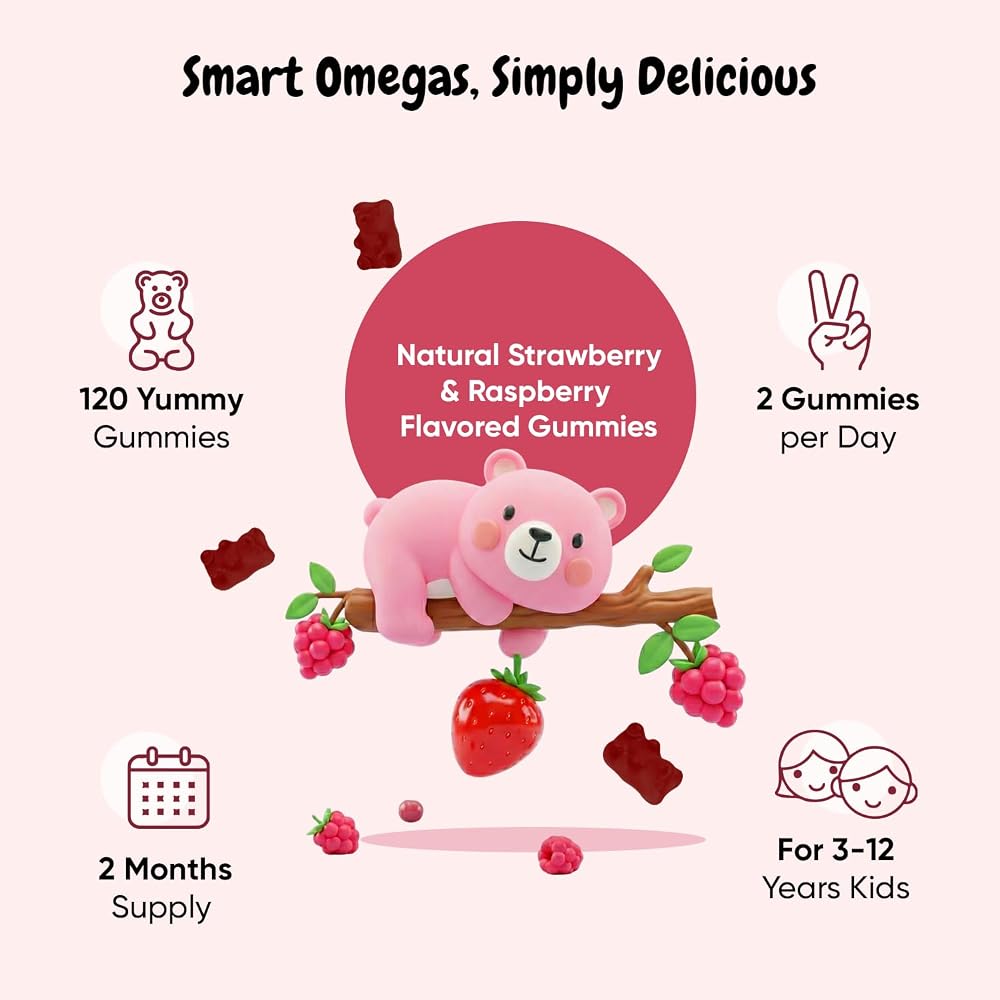 maxmedix Kids Omega 3 6 9 Gummies Plant-Based - 120 Gummies - image 5