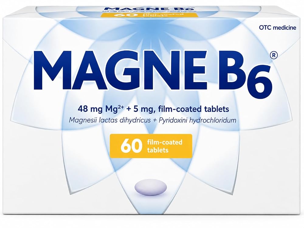 Sanofi Magne B6 Magnesium and Vitamin B6 Tablets - 60 Count