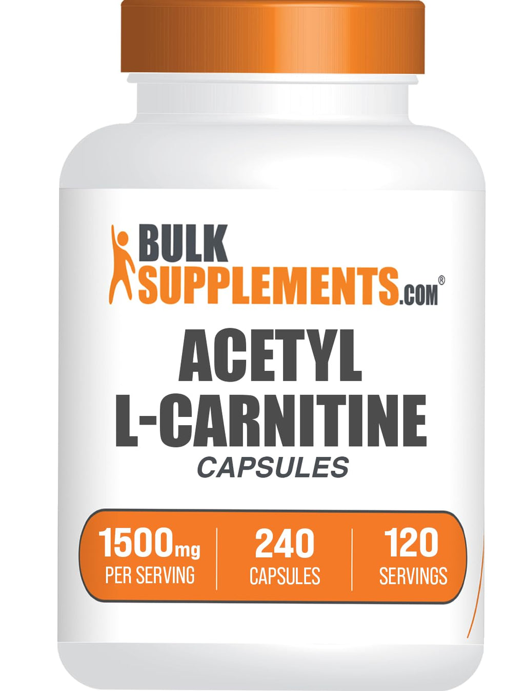 BulkSupplements Acetyl L-Carnitine 1500mg - 240 Capsules