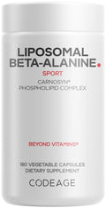 Codeage Liposomal Beta-Alanine CarnoSyn Pre & Post Workout - 180 Capsules
