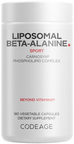 Codeage Liposomal Beta-Alanine CarnoSyn Pre & Post Workout - 180 Capsules