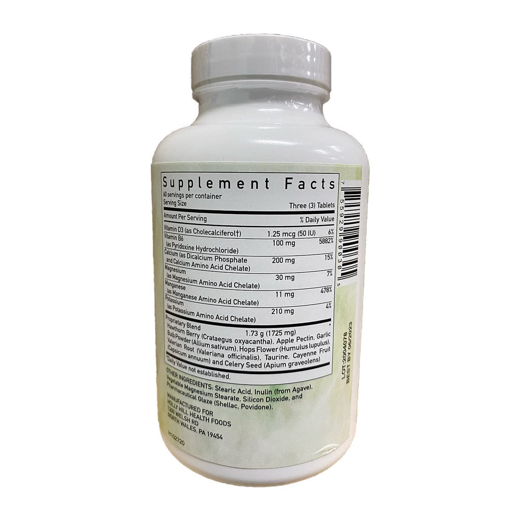 Holly Hill Health Foods Blood Pressure Formula, 180 Vegetarian Tablets - image 2