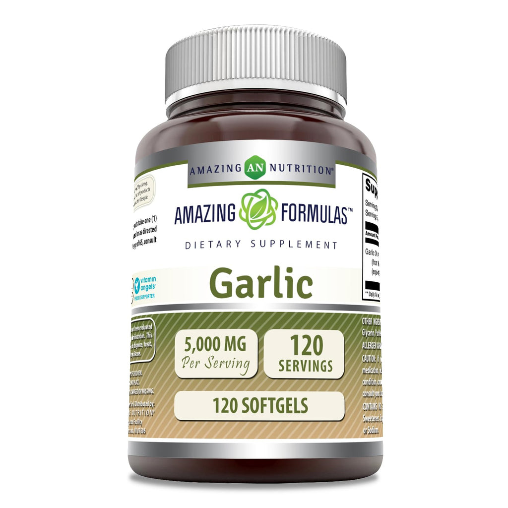 Amazing Nutrition Garlic Supplement 5000 mg - 120 Softgels