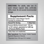 Piping Rock Pueraria Mirifica Capsules - 120 Count - image 2