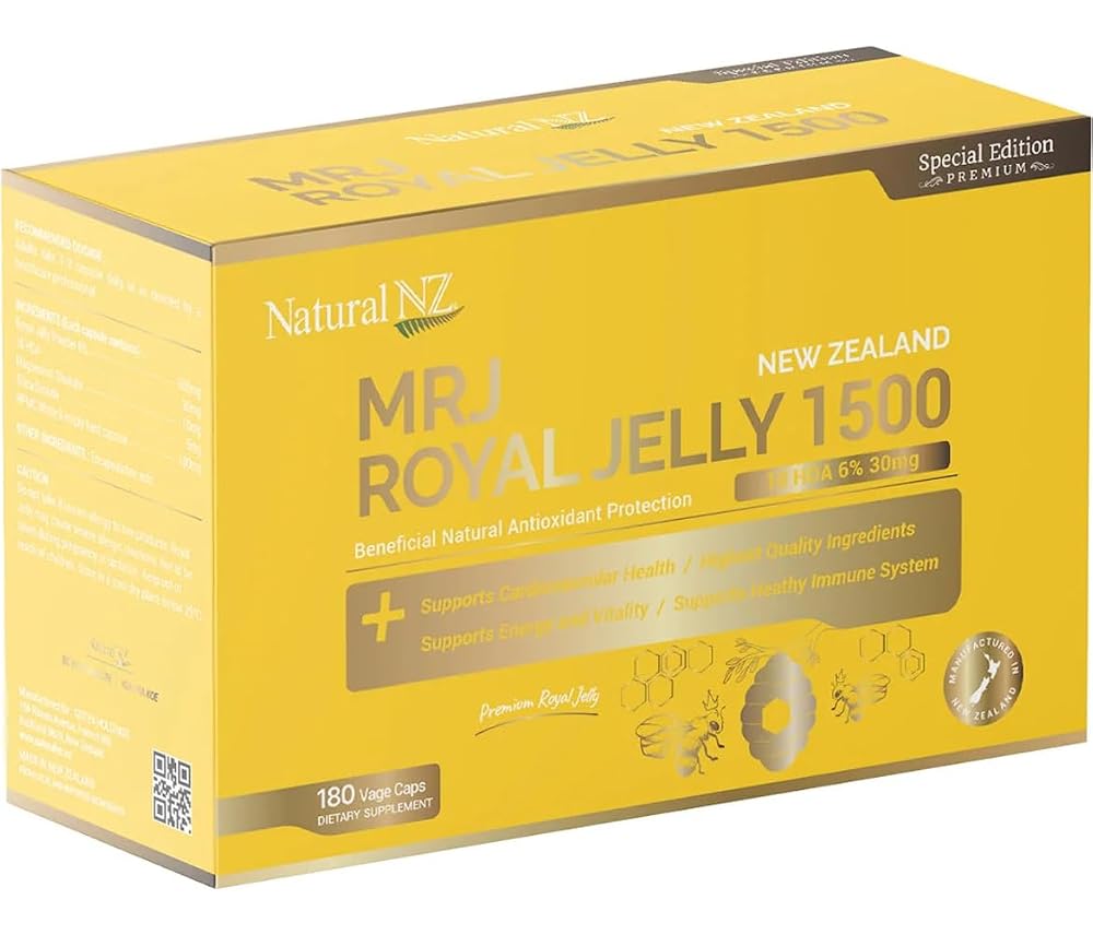 Natural NZ Premium Royal Jelly 1500mg - 180 Capsules - image 4