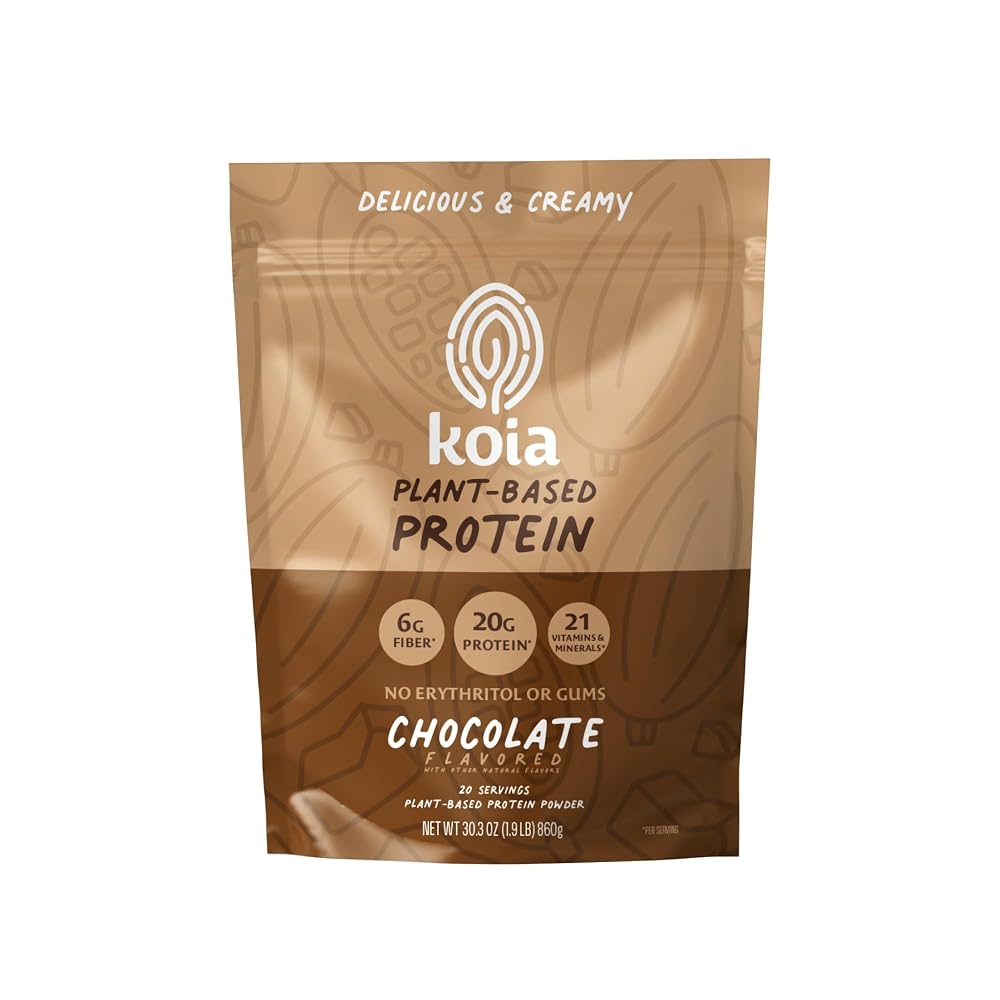 Koia Powder, Plant-Based Protein with Prebiotic Fiber