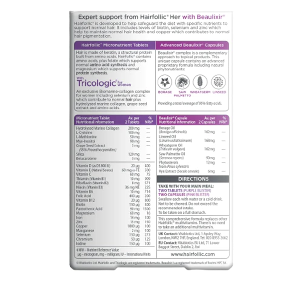 Hairfollic Woman Advanced Multivitamin - 60 Capsules - image 2