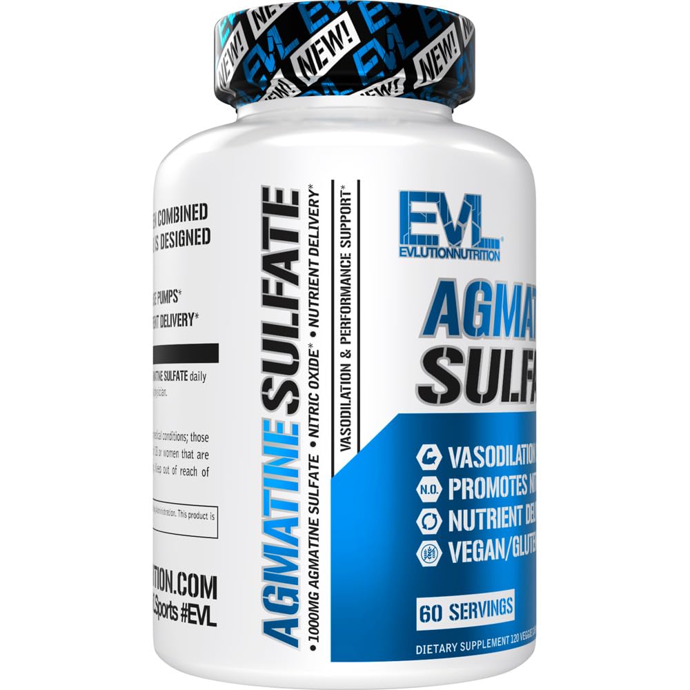 Evlution Nutrition Agmatine Sulfate 1000mg - 120 Capsules - image 4