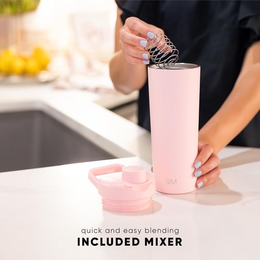 Simple Modern Stainless Steel Shaker Bottle with Ball
