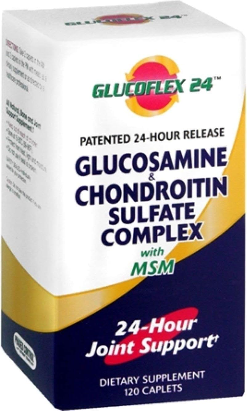 Glucoflex Glucosamine & Chondroitin Sulfate with MSM Caplets - 120 Count
