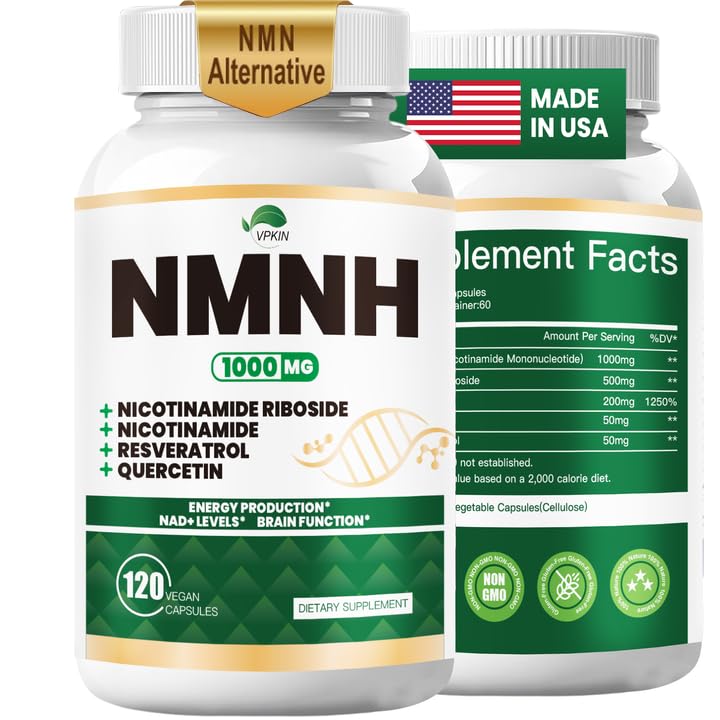 VPKIN NMNH Supplement NAD Alternative - 120 Capsules
